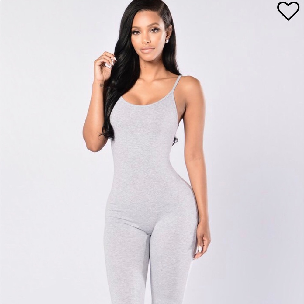 FASHION NOVA GRAY JUMPSIT